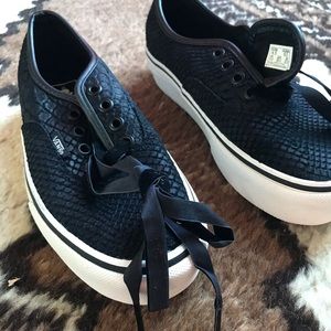 Vans snakeskin platform sneakers